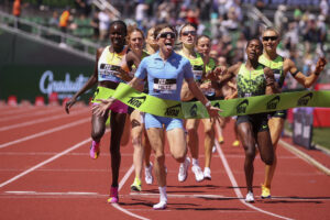 Nikki Hiltz wins the Mile at the 2026 Prefontaine Classic on Saturday, July 4.
