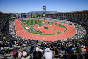 Photo of Hayward Field at the 2026 Prefontaine Classic